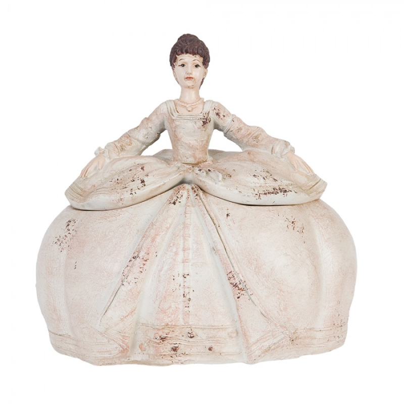 Koupelna a ložnice - Šperkovnice ve tvaru rokokové dámy – 22x18x21 cm