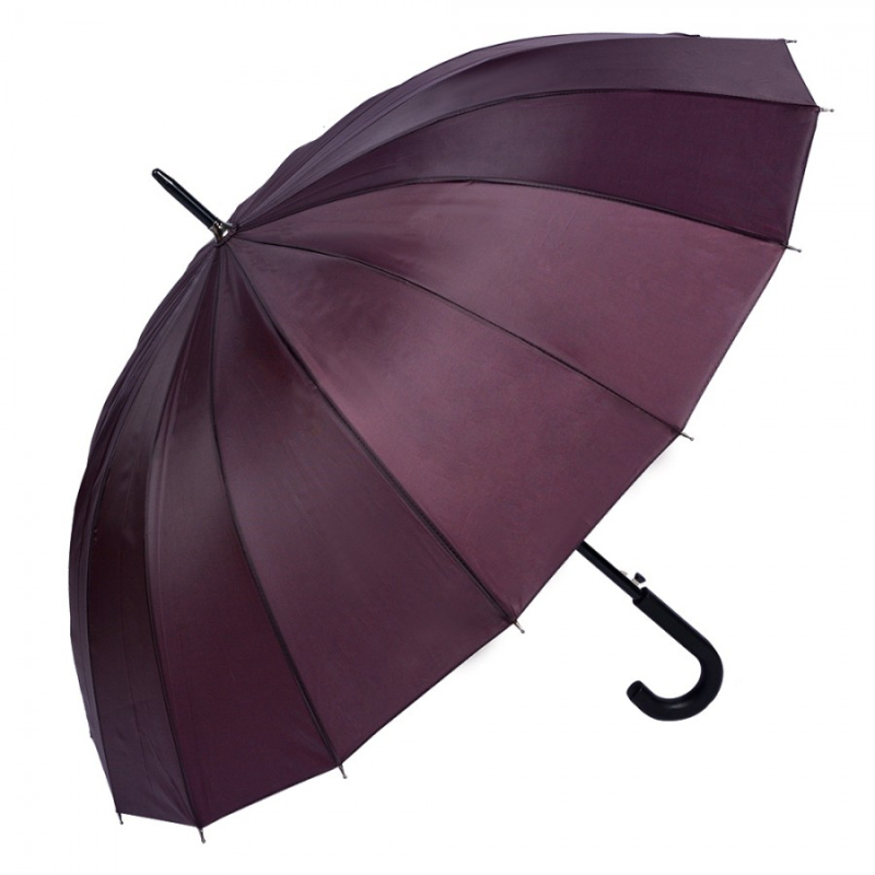 Fialový basic deštník s černým držadlem – 60 cm Fialový basic deštník s černým držadlem – 60 cm