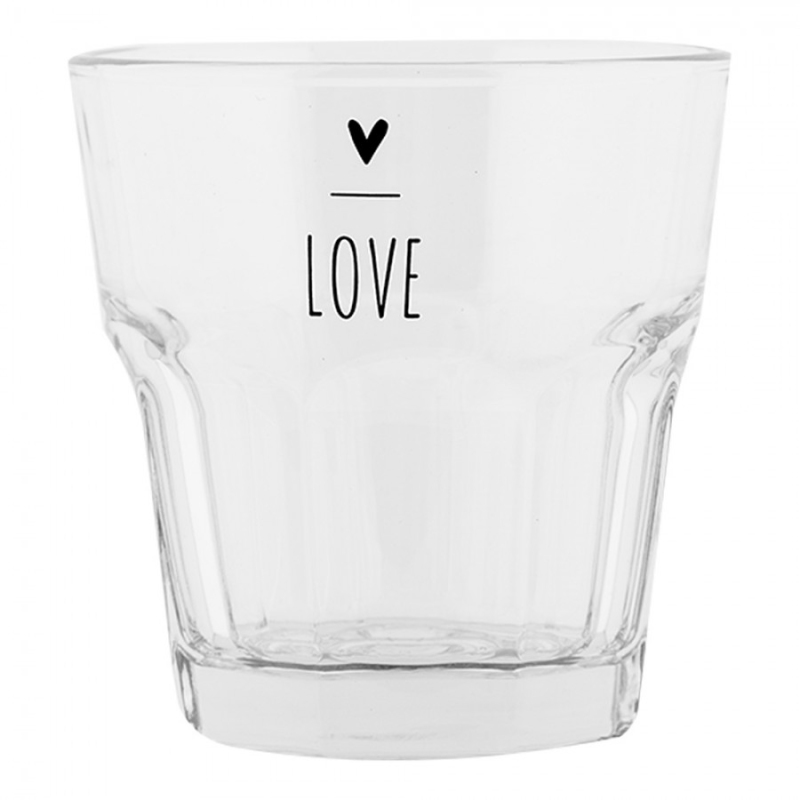 Kuchyně - Sklenička se vzorem srdce Love – 200 ml