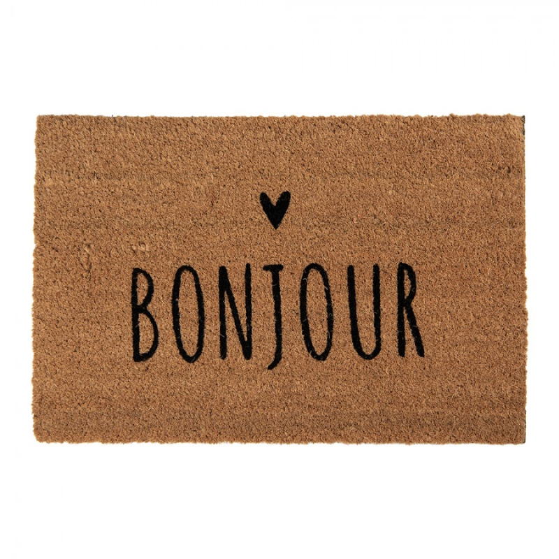 Doplňky a dekorace - Kokosová rohožka Bounjour Heart – 60x40 cm