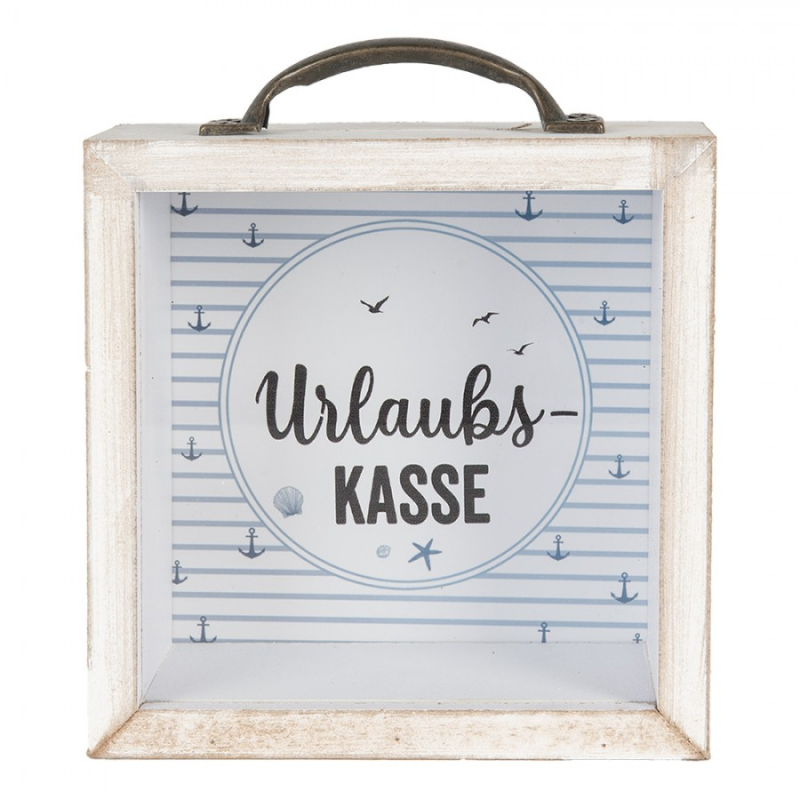 Doplňky a dekorace - Pokladnička na dovolenou Urlaubs Kasse – 15x8x15 cm