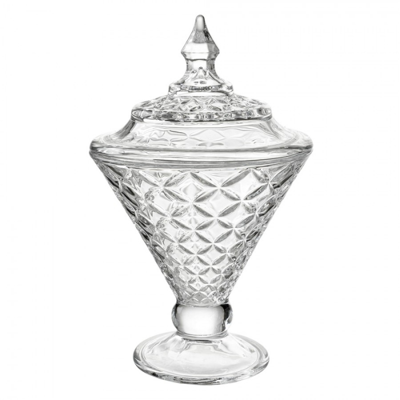 Kuchyně - Skleněná dóza ve tvaru poháru VanAken – 12x19 cm