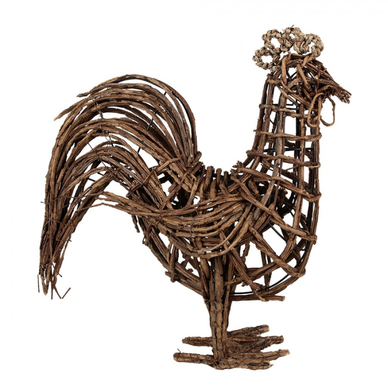 Doplňky a dekorace - Ratanová velikonoční dekorace slepička – 34x15x39 cm