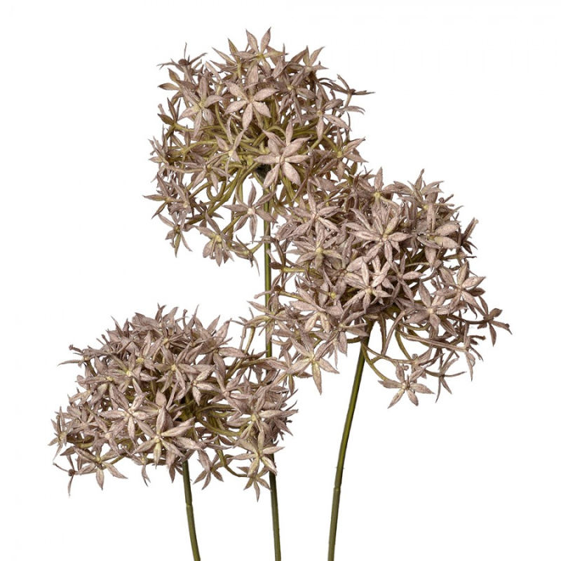 Doplňky a dekorace - Umělá květina zelený okrasný česnek - 62 cm