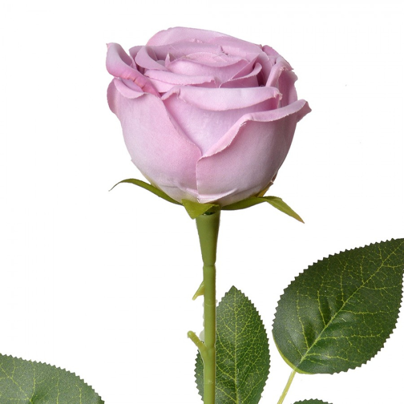 Doplňky a dekorace - Umělá květina samostatná fialová růže – 61 cm