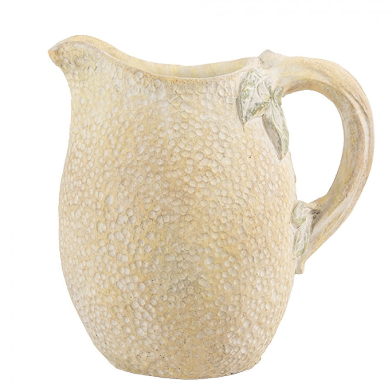 Doplňky a dekorace - Cementový džbán ve tvaru citronu Terazzo – 20x15x20 cm