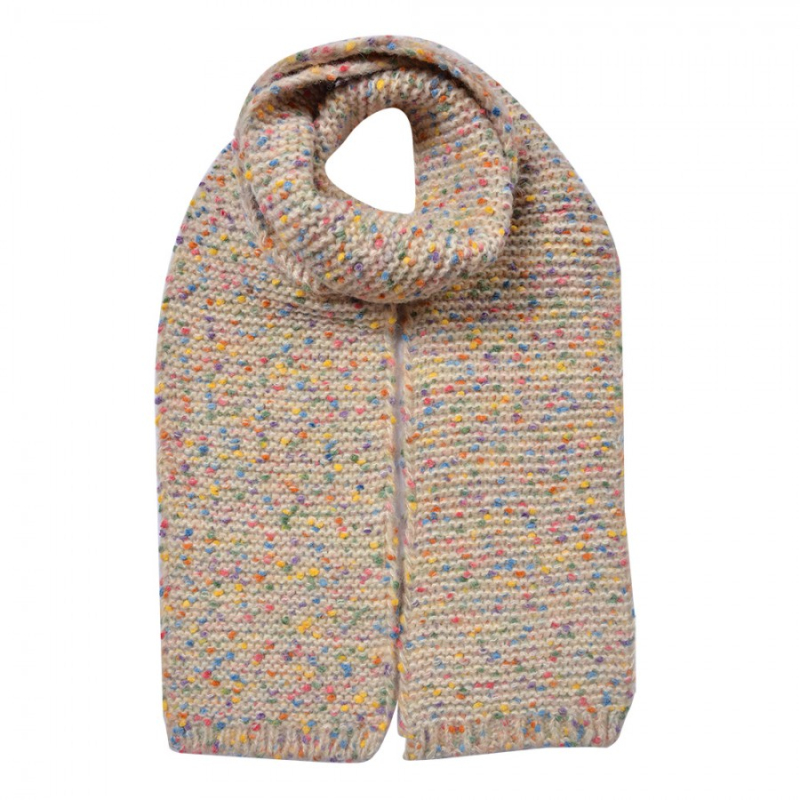 Móda a bižuterie - Béžová dámská zimní šála Annette – 14x146 cm