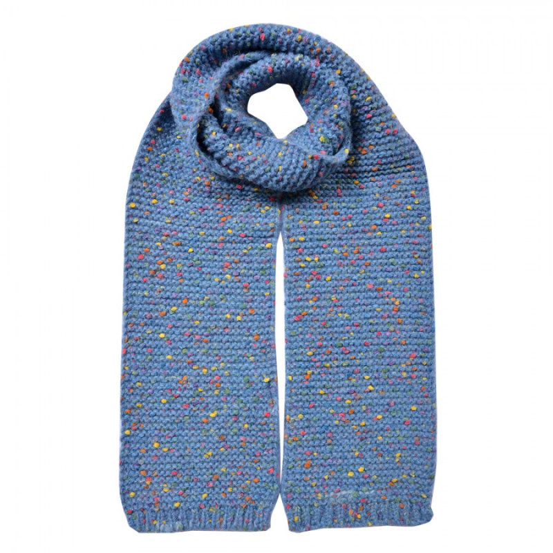 Móda a bižuterie - Modrá dámská zimní šála Annette – 14x146 cm