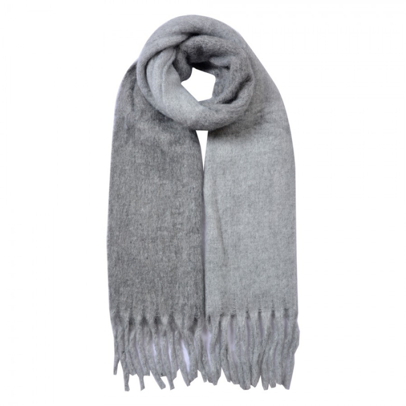 Móda a bižuterie - Šedá dámská zimní šála Timpelhoek – 40x240 cm