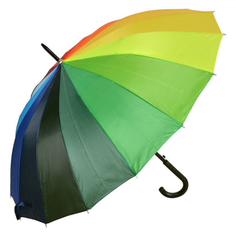 Móda a bižuterie - Velký duhový rodinný deštník – 100 x 80 cm