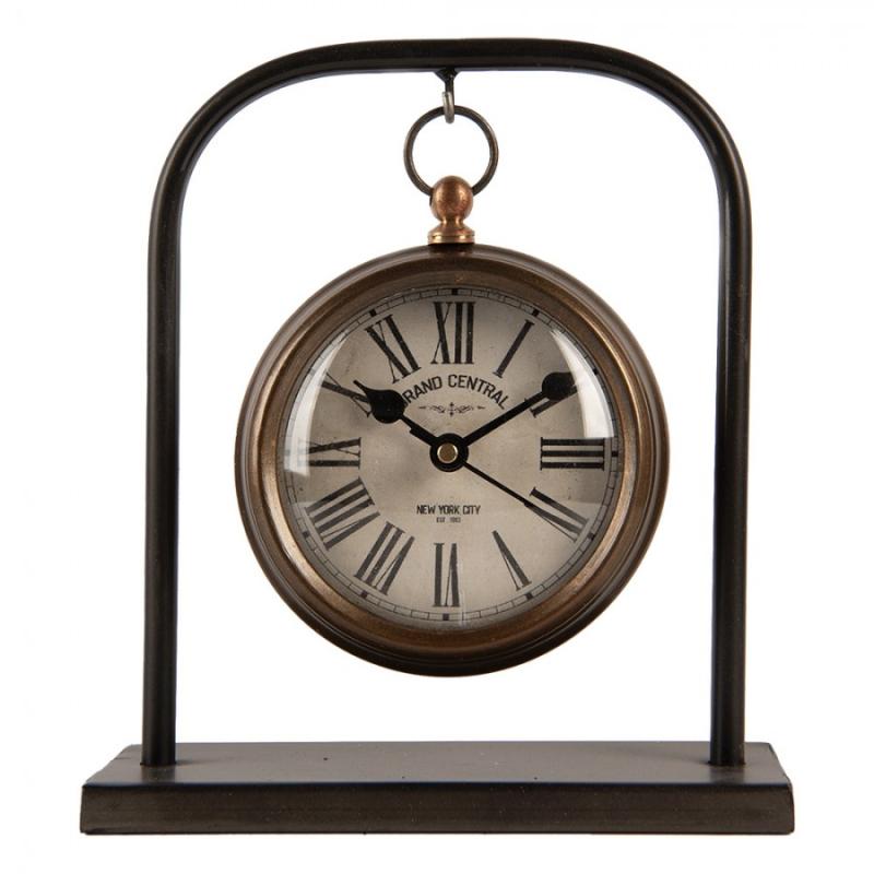 Doplňky a dekorace - Stolní hodiny s nápisem Grand Central New York City – 14x5x16 cm
