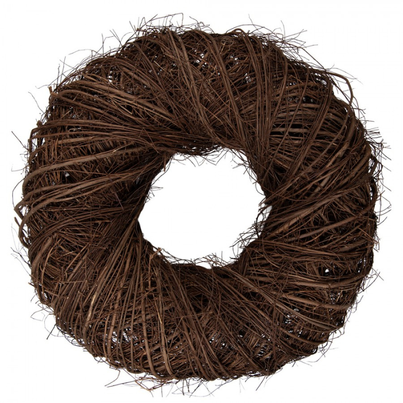 Doplňky a dekorace - Velký hnědý ratanový věnec Riet I L – 60x18 cm