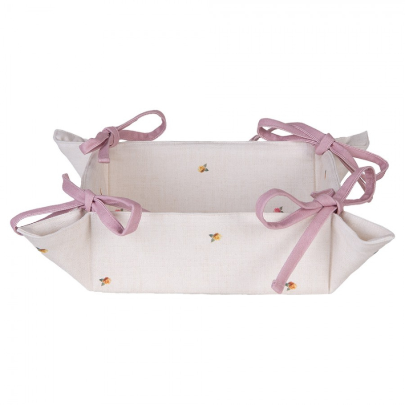 Textil - Ošatka na pečivo s velikonočním zajíčkem Easter Vintage Ears – 35x35x8 cm