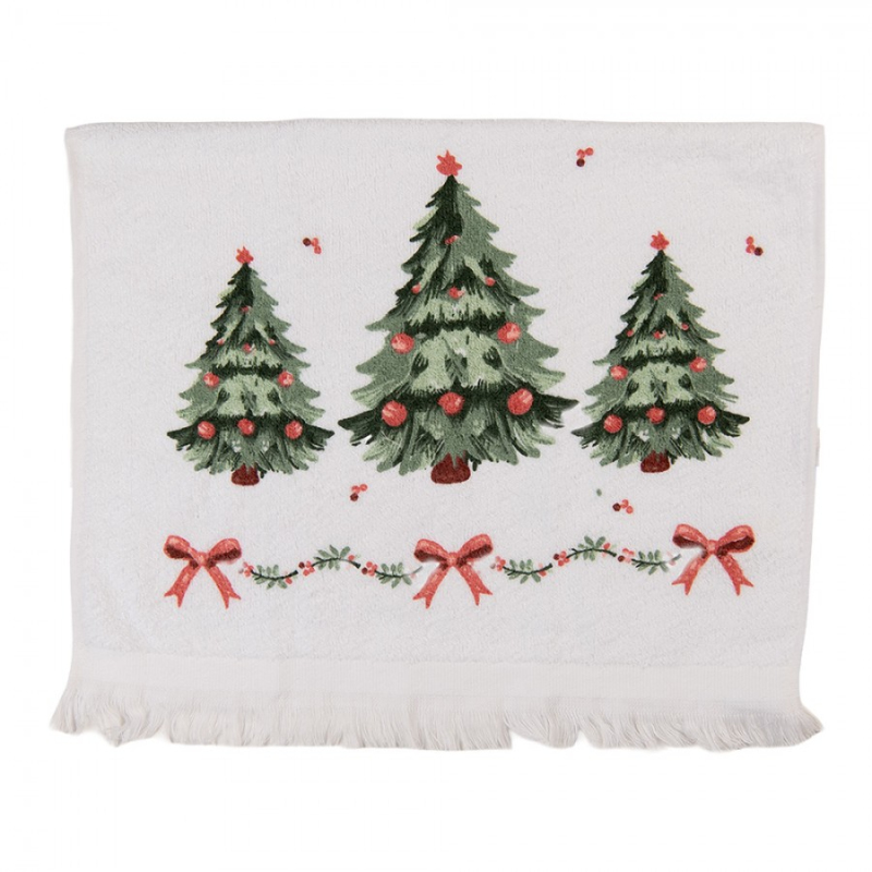 Textil - Kuchyňský ručník / ručník pro hosty s tradičním vánočním motivem Traditional Christmas Harmony – 40x66 cm