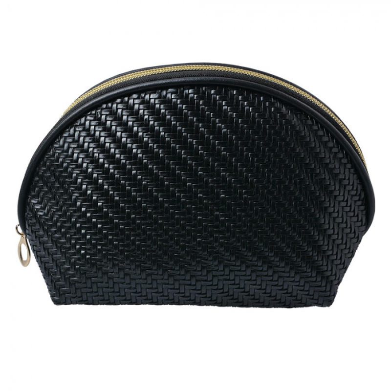 Móda a bižuterie - Černá malá kosmetická taštička na make-up Knot – 22x8x14 cm