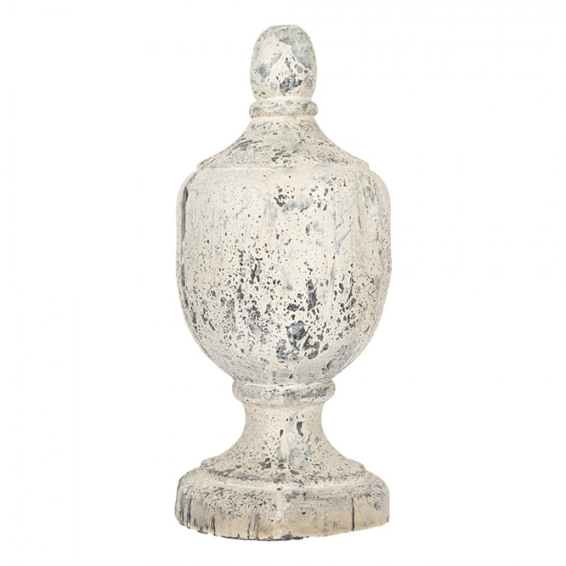 Doplňky a dekorace - Béžová keramická dekorativní ozdoba – 19x45 cm