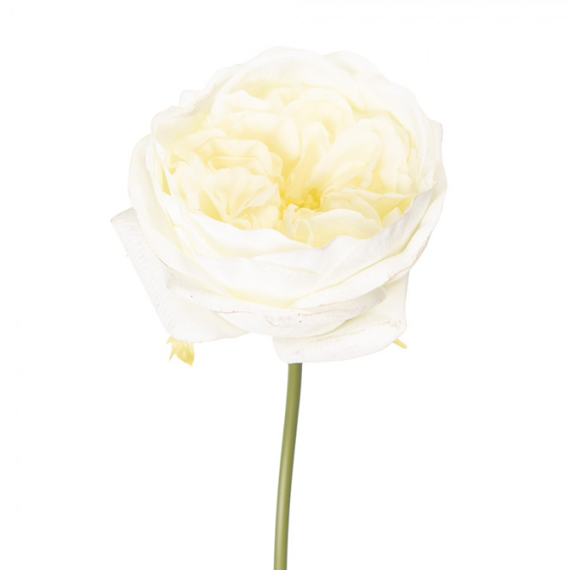Doplňky a dekorace - Umělá květina růžová růže – 35 cm_3