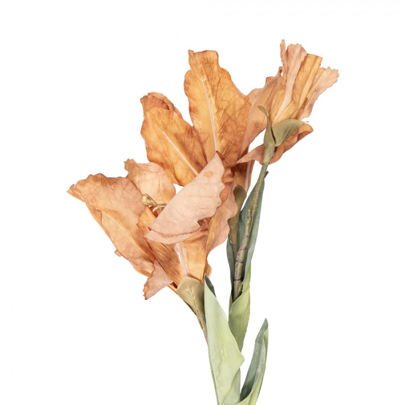 Doplňky a dekorace - Umělá květina hnědá – 85 cm