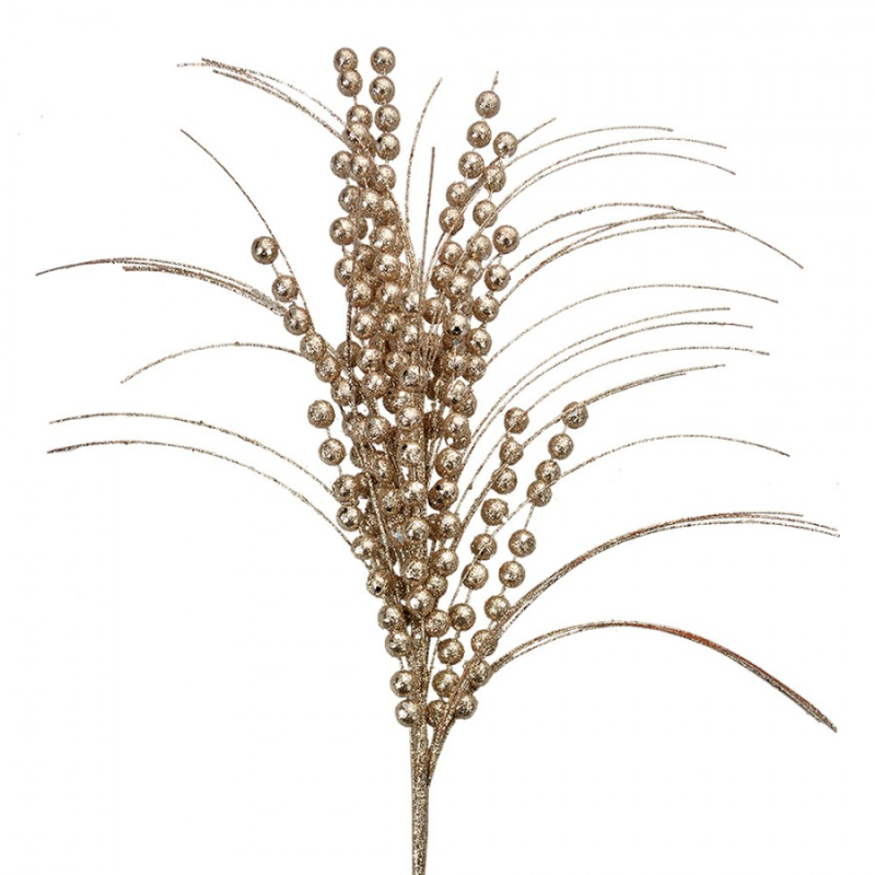 Doplňky a dekorace - Umělá zlatá větev – 68 cm