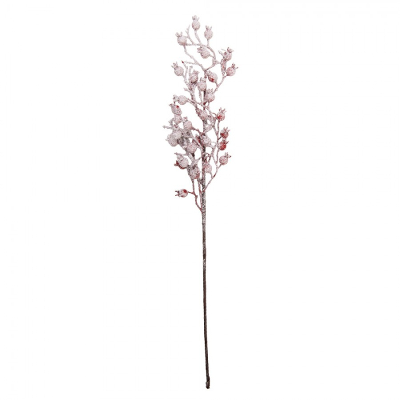 Doplňky a dekorace - Červená plastová vánoční dekorace – 10x5x60 cm