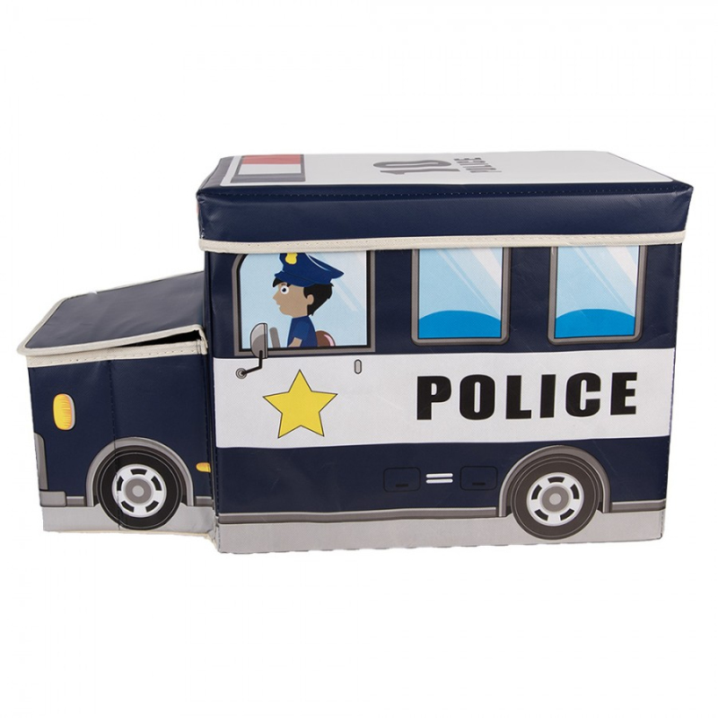 Doplňky a dekorace - Černý plastový úložný box auto – 55x32x28 cm