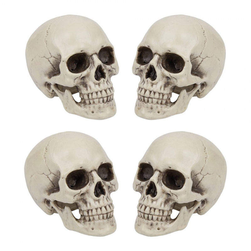 Doplňky a dekorace - Bílá plastová halloweenská dekorace_11