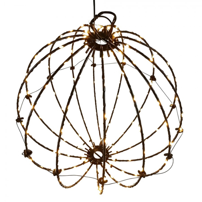 Osvětlení - Bílá kovová závěsná lampa