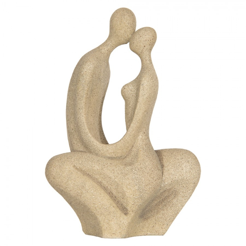 Doplňky a dekorace - Béžová plastová dekorativní figurka – 16x8x25 cm