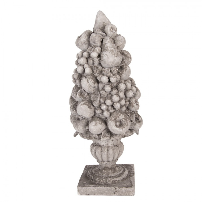 Doplňky a dekorace - Šedá plastová dekorativní figurka – 19x18x44 cm