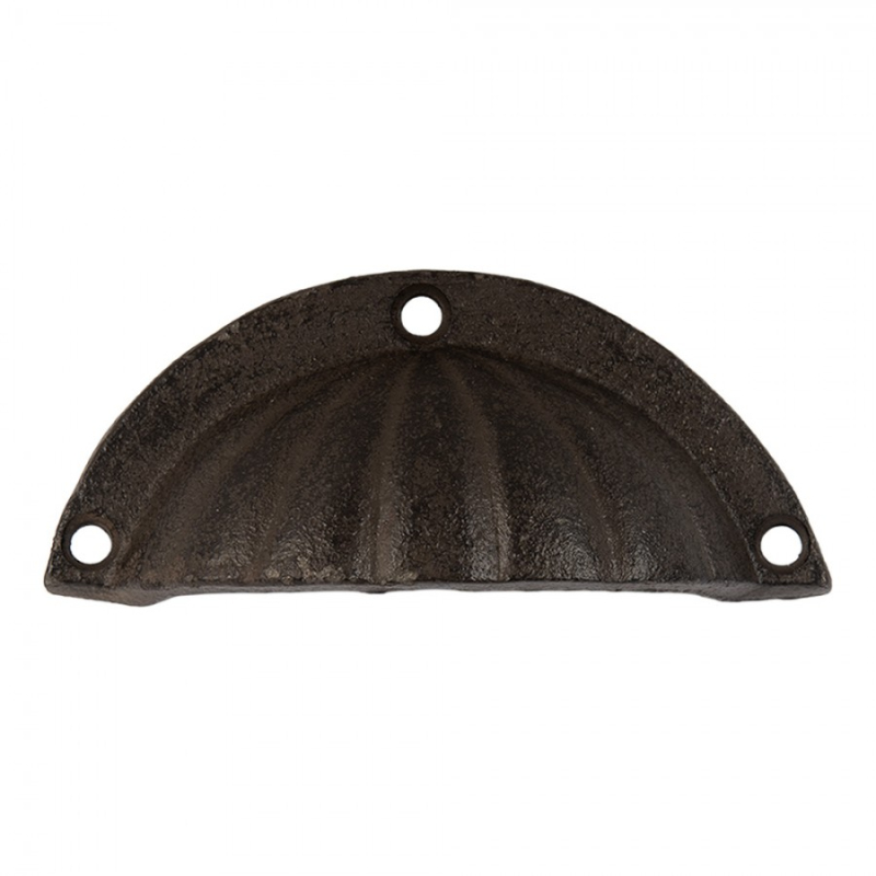 Doplňky a dekorace - Hnědé kovové madlo – 10x3x4 cm
