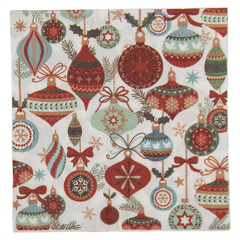 Textil - Sada 20 bílých papírových ubrousků – 33x33 cm_10