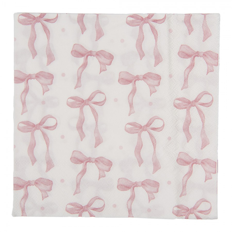 Textil - Sada 20 bílých papírových ubrousků – 33x33 cm_16