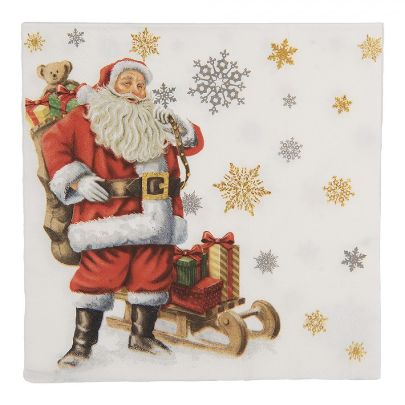 Textil - Sada 20 bílých papírových ubrousků – 33x33 cm_21