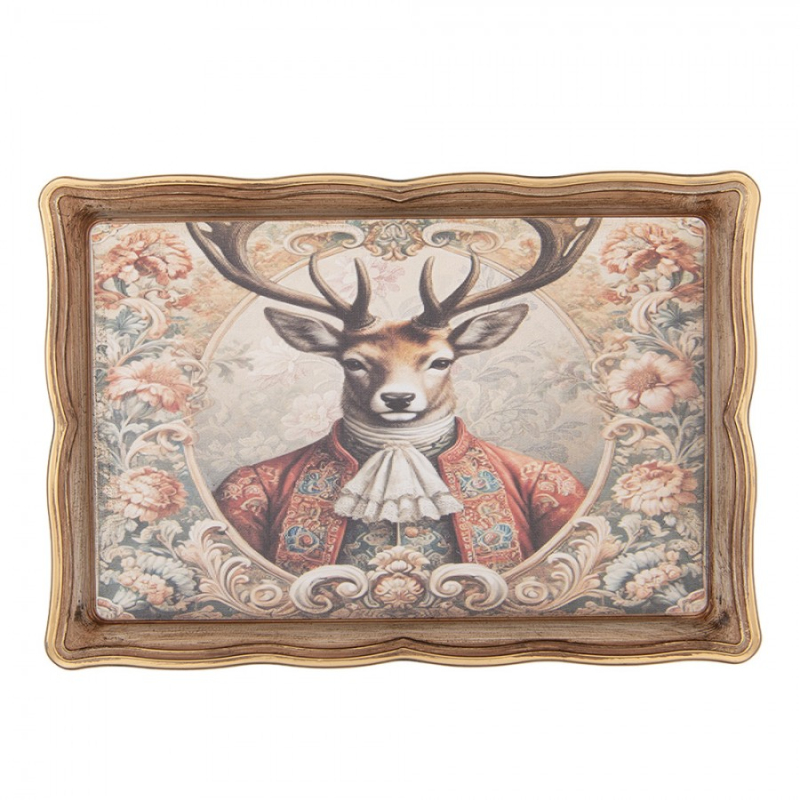 Kuchyně - Béžový plastový podnos – 31x22x2 cm_1