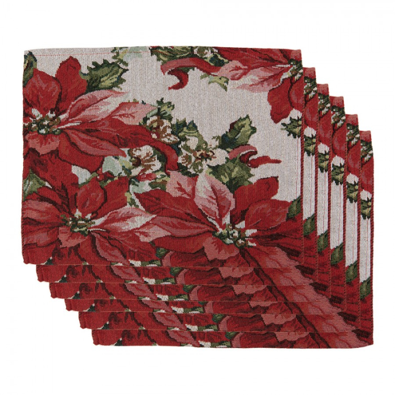 Textil - Sada 6 béžových prostírání – 33x45 cm_3