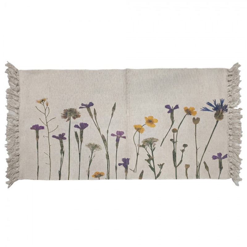 Textil - Béžový bavlněný koberec_2