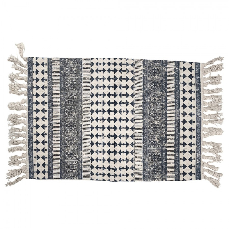 Textil - Béžový bavlněný koberec_6