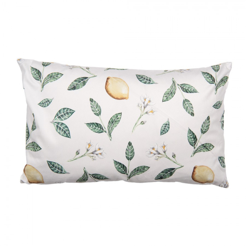 Textil - Béžový dekorativní polštář citrony s výplní Lemons & Leafs