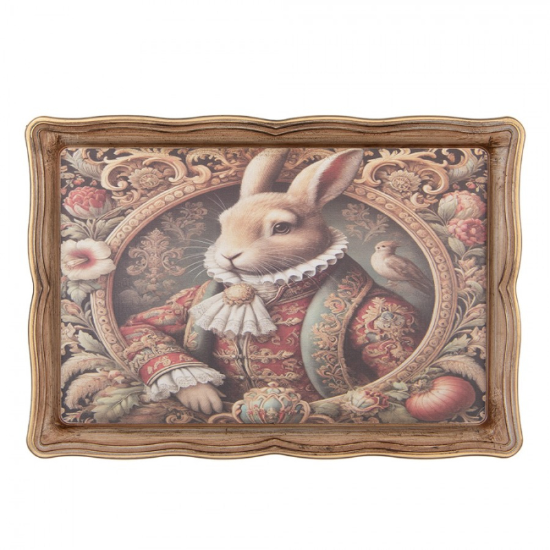 Kuchyně - Béžový plastový podnos – 31x22x2 cm_5
