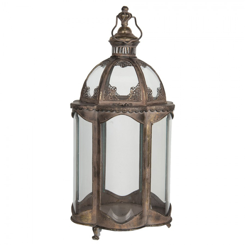Doplňky a dekorace - Velká lucerna v orientálním stylu Brechtje – 34x32x69 cm