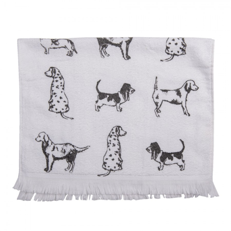 Textil - Kuchyňský froté ručník Dog Love – 40x66 cm