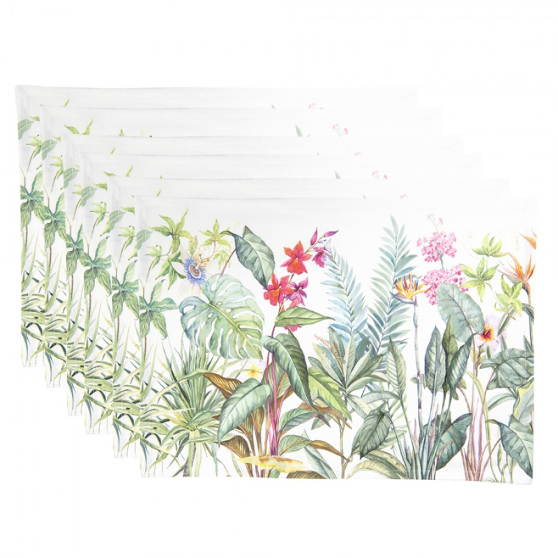 Textil - Prostírání 6ks Jungle Botanics – 48x33 cm