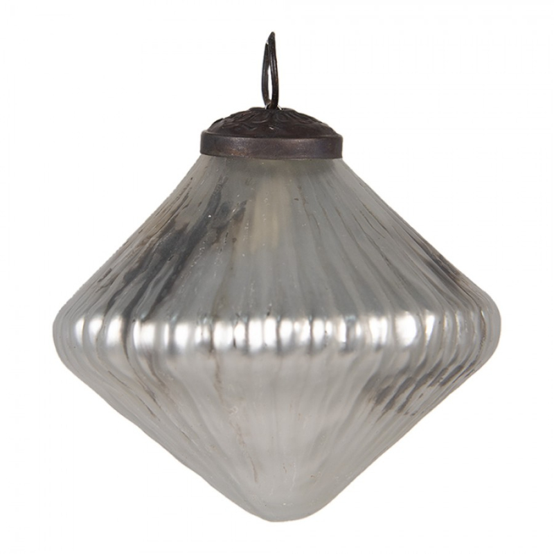 Doplňky a dekorace - Vánoční cetka bílá 9*9 cm – 9x9 cm