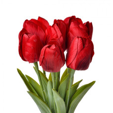 Umělé květiny červené tulipány – 32 cm