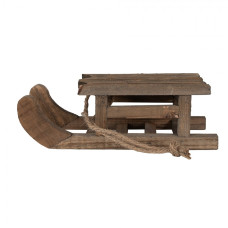 Dřevěné dekorační vánoční sáňky S – 30x11x10 cm