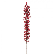 Umělá rostlina / zápich s červenými bobulemi – 84 cm