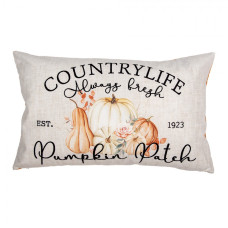 Podzimní povlak na polštář s dýněmi a nápisem Countrylife Always Fresh Pumpkin Patch – 30x50 cm