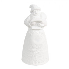 Porcelánová vánoční dekorace s LED světýlky Santa Claus I – 9x19 cm
