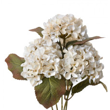 Umělá květina bílá hortenzie – 44 cm
