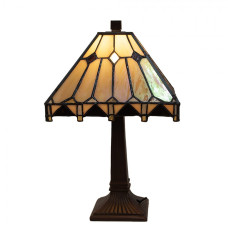 Stolní lampa Tiffany ve stylu art deco Nicole – 23x23x38 cm